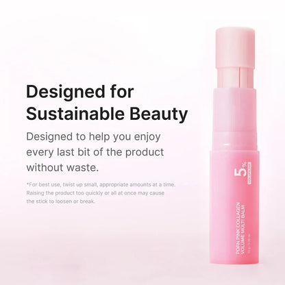 Qinqiora™ Pink Collagen Volume Balm Stick with 5% Volufiline 💖